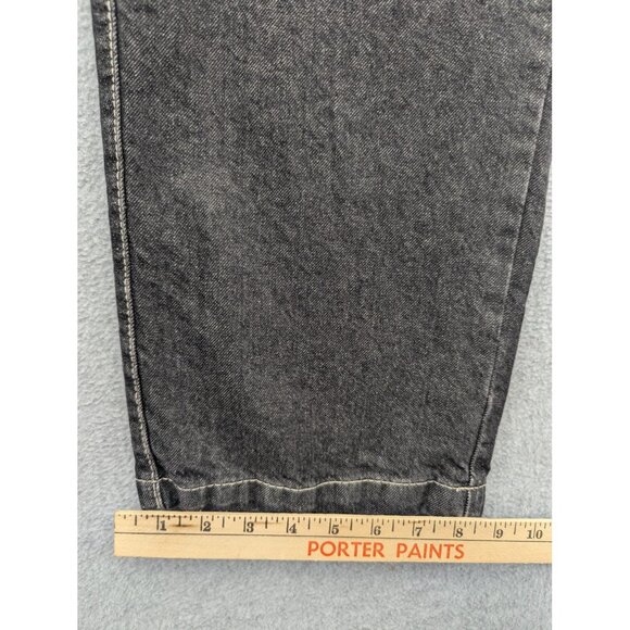 Duke Haband Jeans Mens 40 Black Gray Classic Fit Elastic Waist Zip Fly 059 - Picture 6 of 13